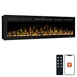 Vaczon 60" Smart Electric Fireplace - Co...