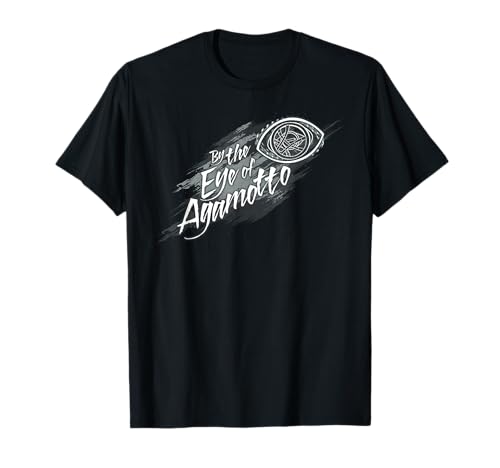 Marvel Doctor Strange By The Eye Of Agamotto Neon Logo T-Shirt