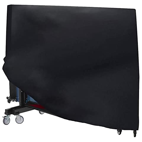 Skyour Table Tennis Table Cover Outdoor Indoor Foldable Ping Pong Table Protector Waterproof Dustproof Folding Table Tennis Table Storage Covers (420D Oxford Fabric) Cover