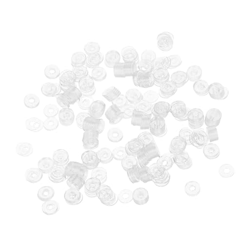 TEHAUX Rondelle Per Viti in Vinile Trasparente M4*10 * 1mm, Guarnizioni Piatte Isolate Resistenti Al Calore, Set Da 500 Pezzi Per Maniglie Porte Doccia e Fissaggi Riparazione