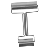 ZUNOXAZ Doppeltes Edelstahl Nudelholz Teigroller für Backen Glatte Oberfläche Vielseitig Einsetzbar für Pasta Pizza Kekse Plätzchen Tortillas Küchenzubehör