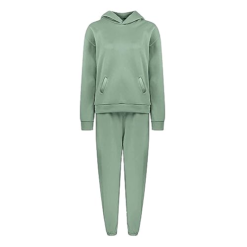 Conjunto deportivo de mujer con sudadera con capucha y pantalones para entrenamiento casual