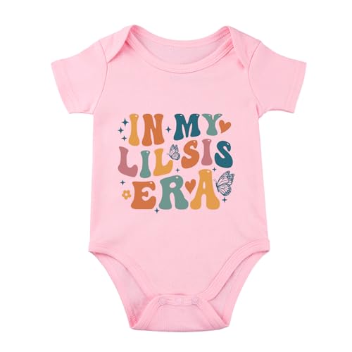 SproutJoy Lil Sis Era Baby Sister Bodysuit - Sibling Romper for Infant 3M