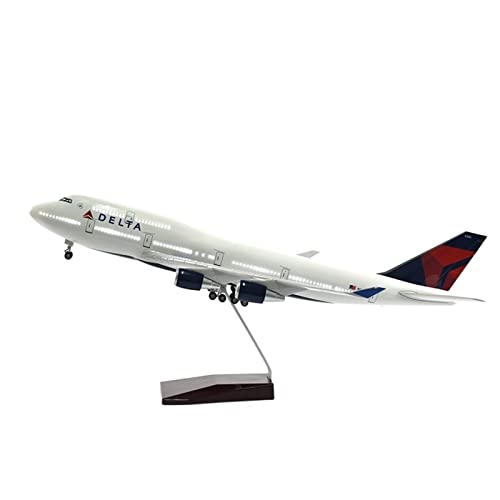 Maqueta Boeing B747 Delta avión de resina de 47cm escala 1:160 regalo coleccionistas