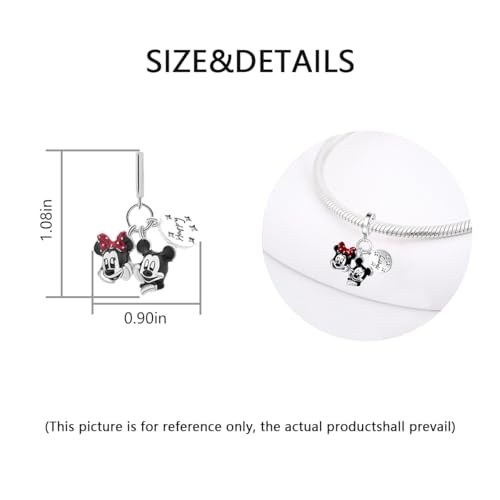 Charm for Bracelets and Necklaces Heart Cat Flower Boy 925 Sterling Silver Bead Birthday Jewelry Gift for Women3