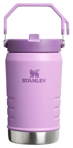 Image of STANLEY IceFlow Flip Straw 2.0 Jug, 40 oz, Lilac | Easy Carry Handle | Twist On Lid and Flip Up Straw | Leakproof Water Bottle | Insulated Stainless Steel | BPA-Free