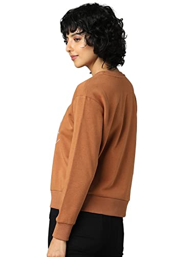 Image of ONLY Women's Cotton Blend Crew Neck Sweatshirt