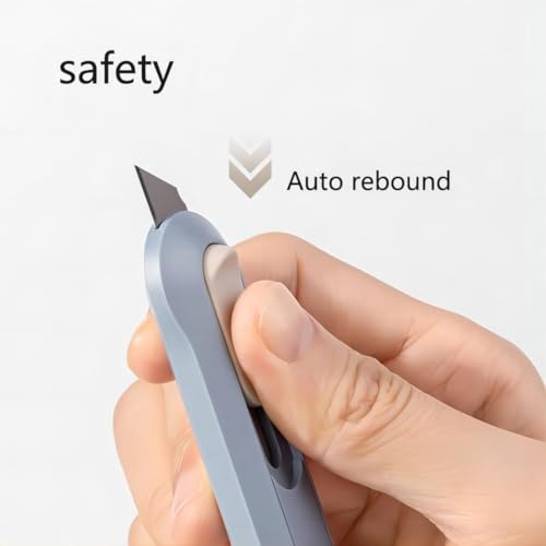 Image of 6 Pack Portable Box Cutter,Retractable Utility Knife, Multi-function Cute Box Cutters for Office, Home, Arts Crafts, Cartons, Cardboard, Paper,DIY