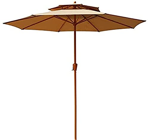 Parasol para terraza de 3m con protección UV para comidas familiares