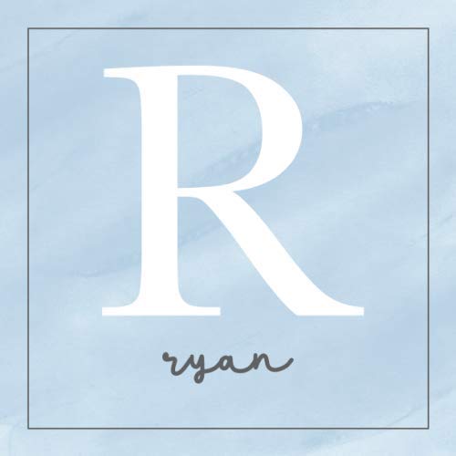 Ryan: All About Baby Ryan's First Year [Personalized Baby Book]