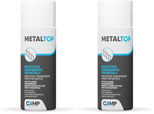 Vernis anticorrosion CAMP Metal Top spray transparent brillant pour métaux