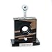 Bey-Berk Personalized Ebony Wood Tabletop Guillotine Cigar Cutter with Drawer for Cuttings, Stainless Steel Blade