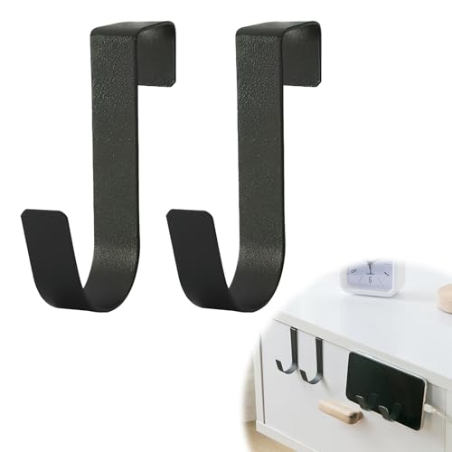 Runquit 2 Door Hooks, Anti-Corrosion & Anti-Rust Stainless Steel Door Hook, for Bathroom, Kitchen, and Office - Ideal Hangers for Bedroom, Wardrobe,Multifunctional Storage Hook