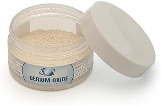 Glass Polish 90001 Cerium Oxide Fine Grade Glass Polishing Powder - TREO 95% - 2.5 microns - 50 Grams - White