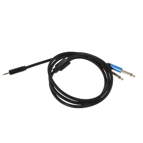 Cable Mikinona Jack 3.5 mm a Doble 6.5 mm de 1 Metro para Auriculares y Altavoz