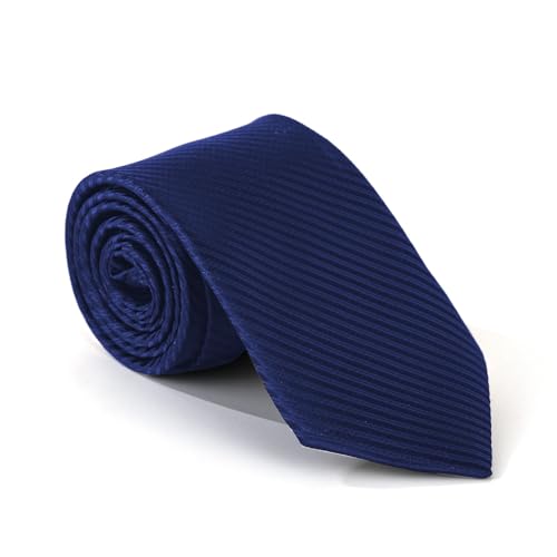 MAIANY Men Ties, 3.15" Solid Color Tie Formal Necktie for Men, Classic Premium Neck Tie for Men Wedding Business, Multiple Colors for Choose (Navy Blue)