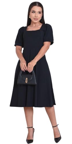 Vestido Feminino Rodado Moda Evangêlica Ccb Casual Conforto