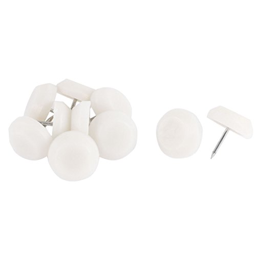 Ruilogod Clavos para muebles con cabeza de diseño tipo seta de plástico Domed 23mm diámetro 10 piezas
