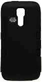 MyBat Rubberized TUFF Hybrid Phone Protector Cover for Kyocera C6725 Hydro Vibe - Retail Packaging - Black