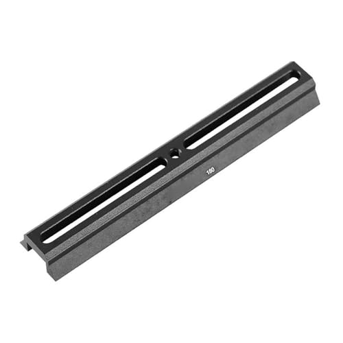 Placa de montaje de cola de milano negra de 180 mm para accesorios para telescopios