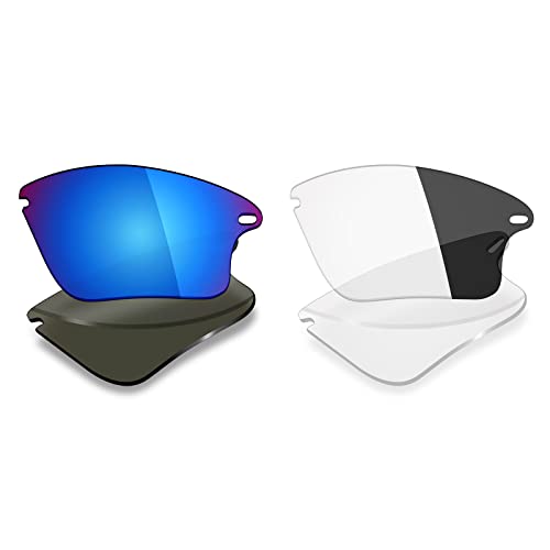 Image of Mryok 2 Pair Polarized Replacement Lenses for Oakley Fast Jacket XL Sunglass - Options