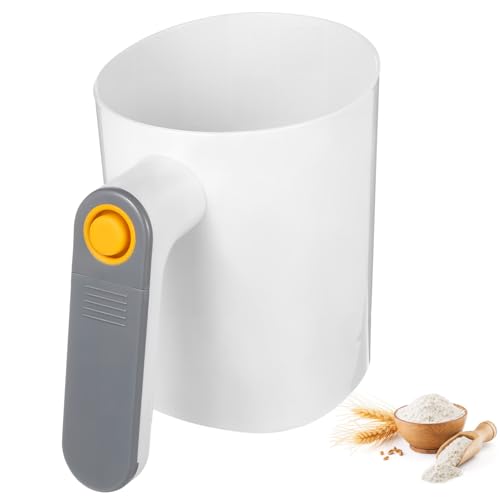 LIGIGWASH 電動粉ふるい 家用細いふるい 高効率メッシュ搭載 便利設計で簡単操作の電気粉シフター 耐久性 ステンレス製 ベーキングに