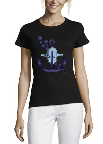 T-Shirt Femme Noir Anime 71 col rond en coton vêtement mode manga été