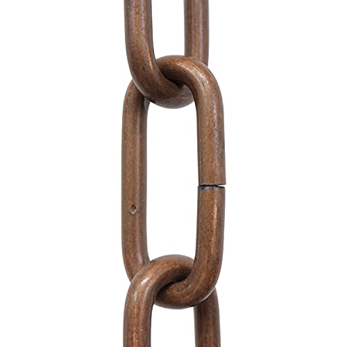 Image of RCH Hardware CH-ST59-U58-AC Steel Chandelier Chain 3 Gauge, Antique Copper (1 Foot)