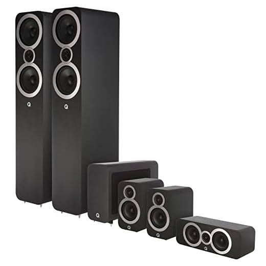 Q Acoustics 3050i 5.1 Home Theater Speaker Package (Carbon Black)