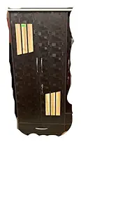 ANMOL Wood Works Black Wooden ALMIRAH 6  4