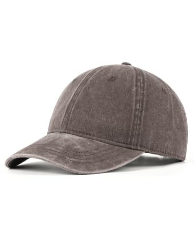 Image of XXL Baseball Cap For Big Heads, Soft Crown Washed Dad Hat, Oversized Denim Cap For Men Women Golf, Travel, Daily Wear