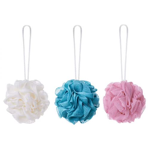 IkeaMesh Body Puff (Multicolor) Pack Of 3