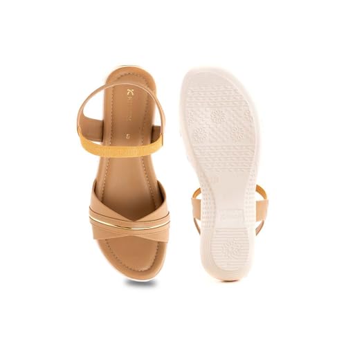 Image of Khadim's 6511296 Lightweight Durable Extra Soft Trendy Premium Stylish Casual Slingback Heels For Women