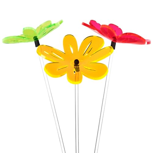 Cazador-del-sol - das Original | NEA - Wavy | 3 Stück | Sonnenstrauß bunt | Durchmesser 8 cm | Höhe 25 cm