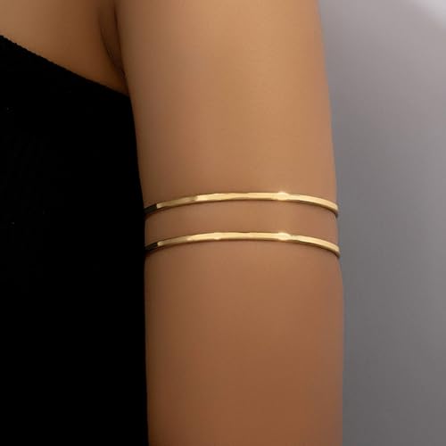 Image of Long tiantian Gold Arm Cuff Upper Arm Armband Greek Goddess Costume Jewelry