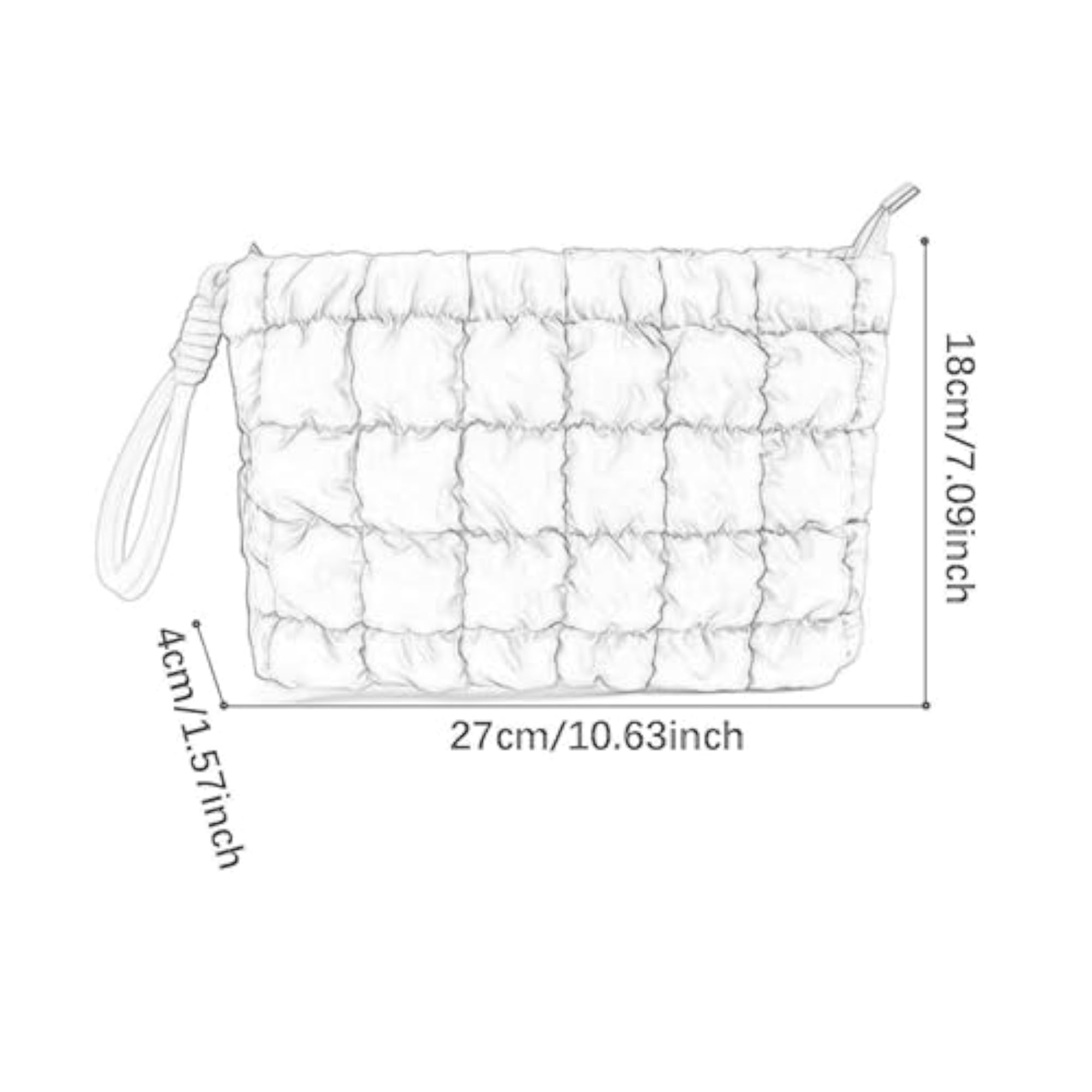 Travel Makeup Bag with Carry Handle for Lipstick