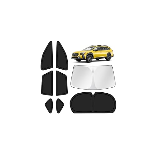 Image of KUST Car Window Shades for Subaru Outback 2020-2023 2024 2025 Windshield Sun Shade Side Window Cover UV Block Privacy Protection Accessories for Camping Blackout Rear Back Full Set 8PCS