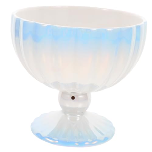 Mobestech Ciotola Per Dessert in Coppa Per Gelato Base Alta Ciotola Per Yogurt Contenitore Per Frullati Da Cucina