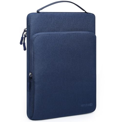 HYZUO 13 Zoll Laptoptasche Hülle Tasche für MacBook Air 13 M5 M4 M3 M2 M1 2026-2018 A3449 MacBook Pro 13 M2 M1 2026-2016 13 MacBook Neo 2026 iPad Pro/Air 13 Surface Pro XPS 13 Navy Blau