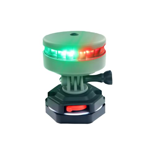 TECKZOON Luces de Navegación para Barcos, Luz LED de Navegación IP67 Impermeables, Luces de Popa con Base para Barcos Pesqueros, Casas, Marítimos, Astilleros y Yates