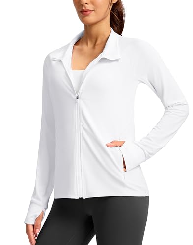 G Gradual Women's UPF 50+ Lightweight Athletic Jacket Sun Protection Zip Up 4 Pockets Long Sleeve...