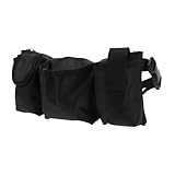 Ipetboom Kellnertasche mit Verstellbarem Gürtel Leichte Arbeitstasche für Servicepersonal Sichere Bauchtasche mit Reißverschluss Multifunktional für Restaurant Hotel Ktv und Bar Effiziente