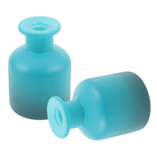Flacon Diffuseur en Verre Bleu Chic et Rechargeable pour Bâtonnets - 2