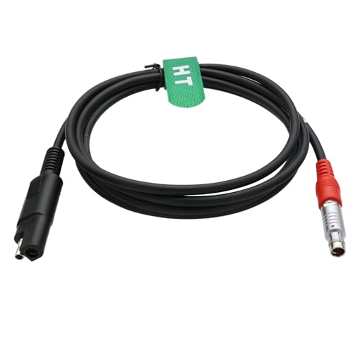 HangTon External Battery Power Cable for Top-con GR5 GR3 HiPer Legacy GPS Receiver, 5 Pin to SAE 1.8M