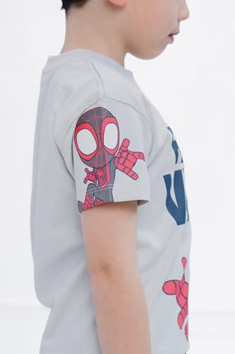 Image of Marvel Spidey and His Amazing Friends T-Shirt and Plaid Shorts Outfit Set Toddler to Big Kid Sizes (2T - 10-12)