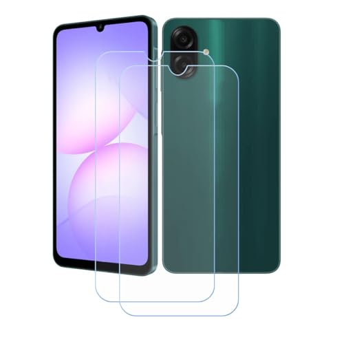 BMPNLSZ [2-Pack for Samsung Galaxy A07 Tempered Glass Screen Protector, 9H Hardness Anti-Scratch Anti-Fingerprint Anti-Bubble Compatible Full Coverage Clear Film for (6,7")
