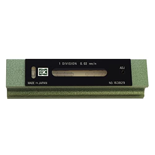 新潟精機 SK 日本製 精密平形水準器 工作用 200mm 感度:0.02mm/m FLW-200002