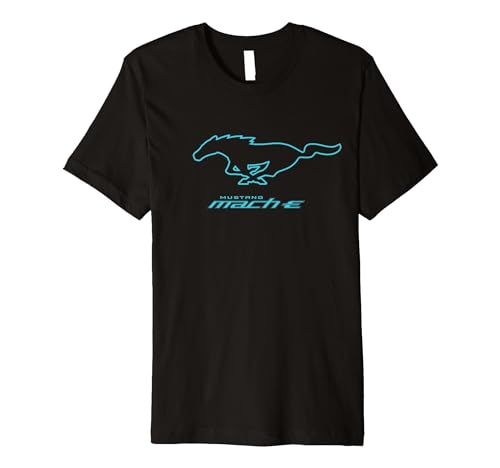 Ford Mustang Mach-E Blue Pony Logo Premium T-Shirt