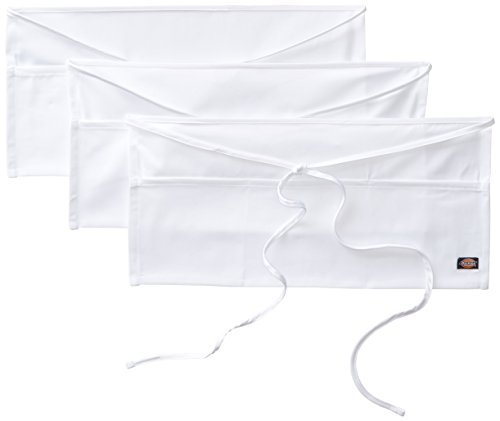 Server Apron Dickies Chef blanc en lot de 3 avec trois poches pratiques taille unique