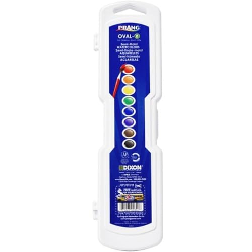 Prang Oval Pan Watercolor Paint Set, 8 Assorted Colors, 1 Count - 6